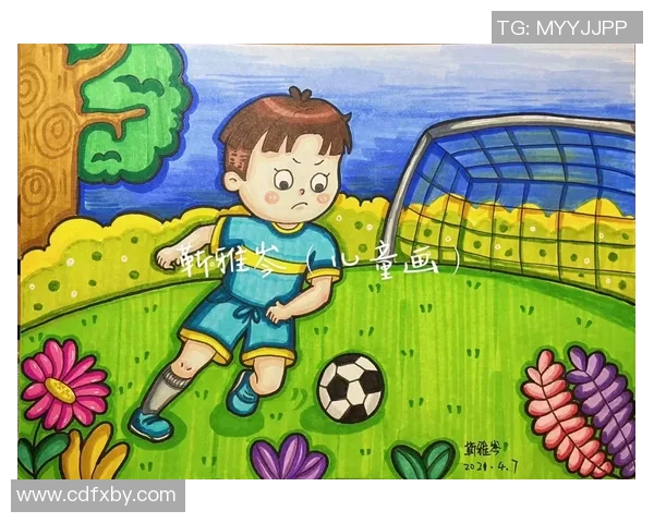 卡通足球明星墙画打造儿童房间活力空间的创意设计方案